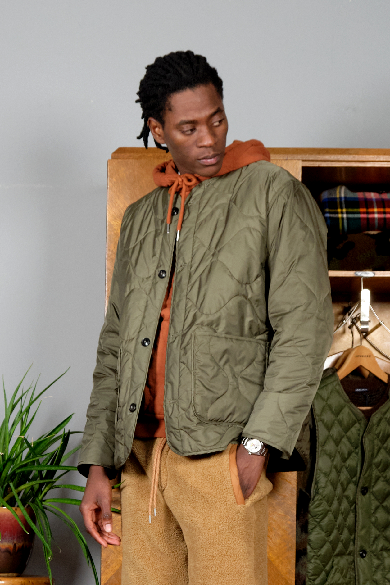 GIACCA TRAPUNTA NYLON VERDE MILITARE