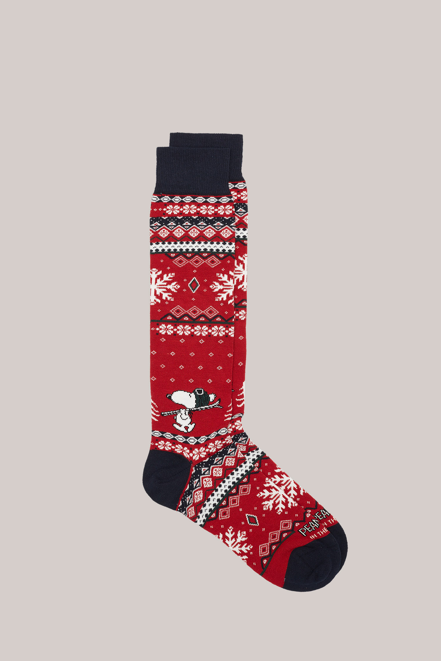 CALZE LUNGHE FANTASIA SNOOPYSKI ROSSO
