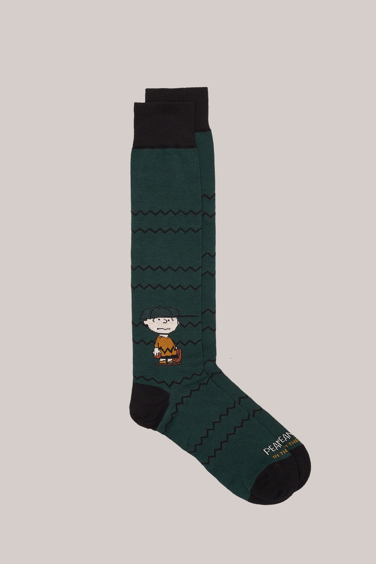 CALZE LUNGHE FANTASIA CHARLIE BROWN VERDE SCURO
