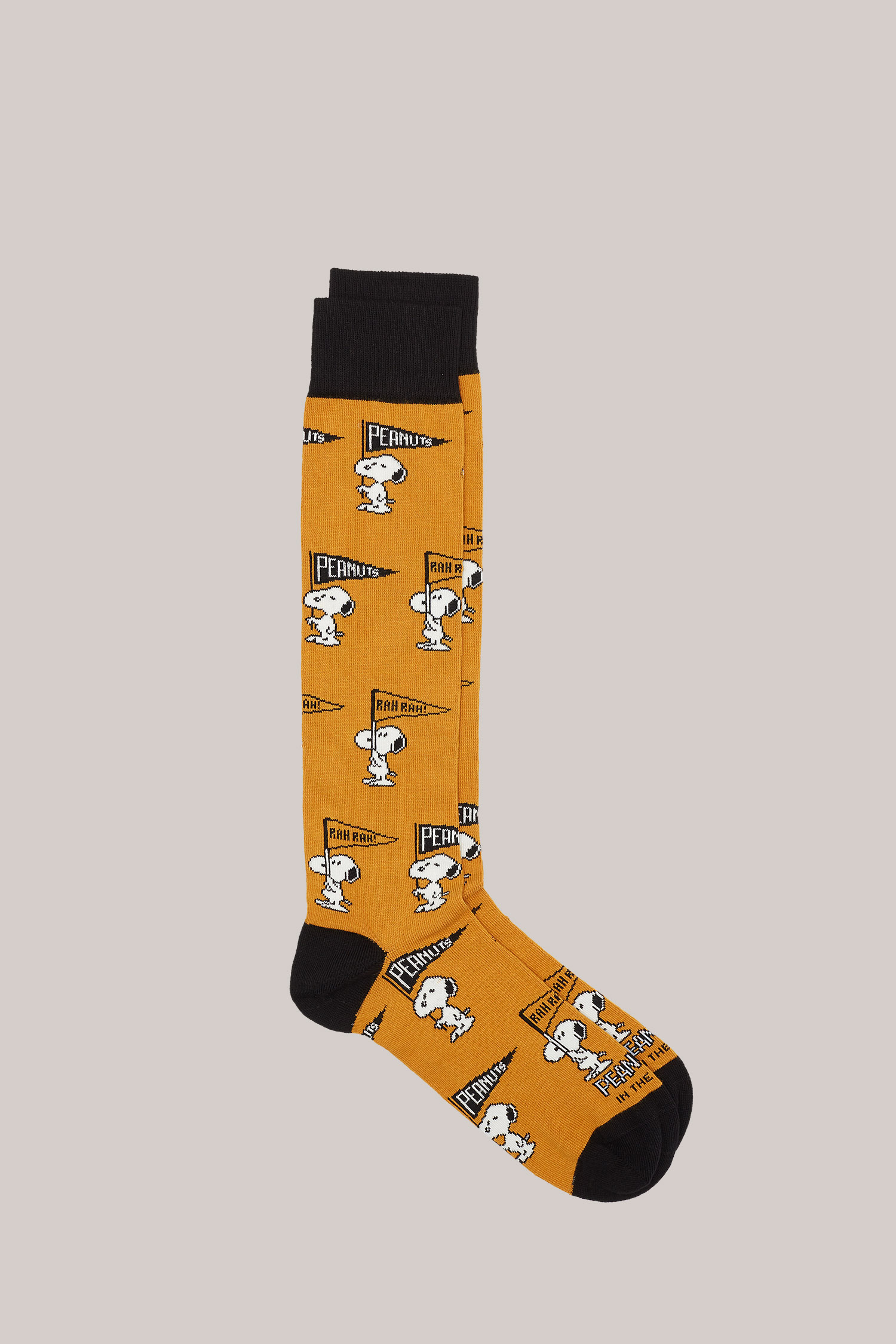 CALZE LUNGHE FANTASIA SNOOPY FLAG GIALLO SCURO