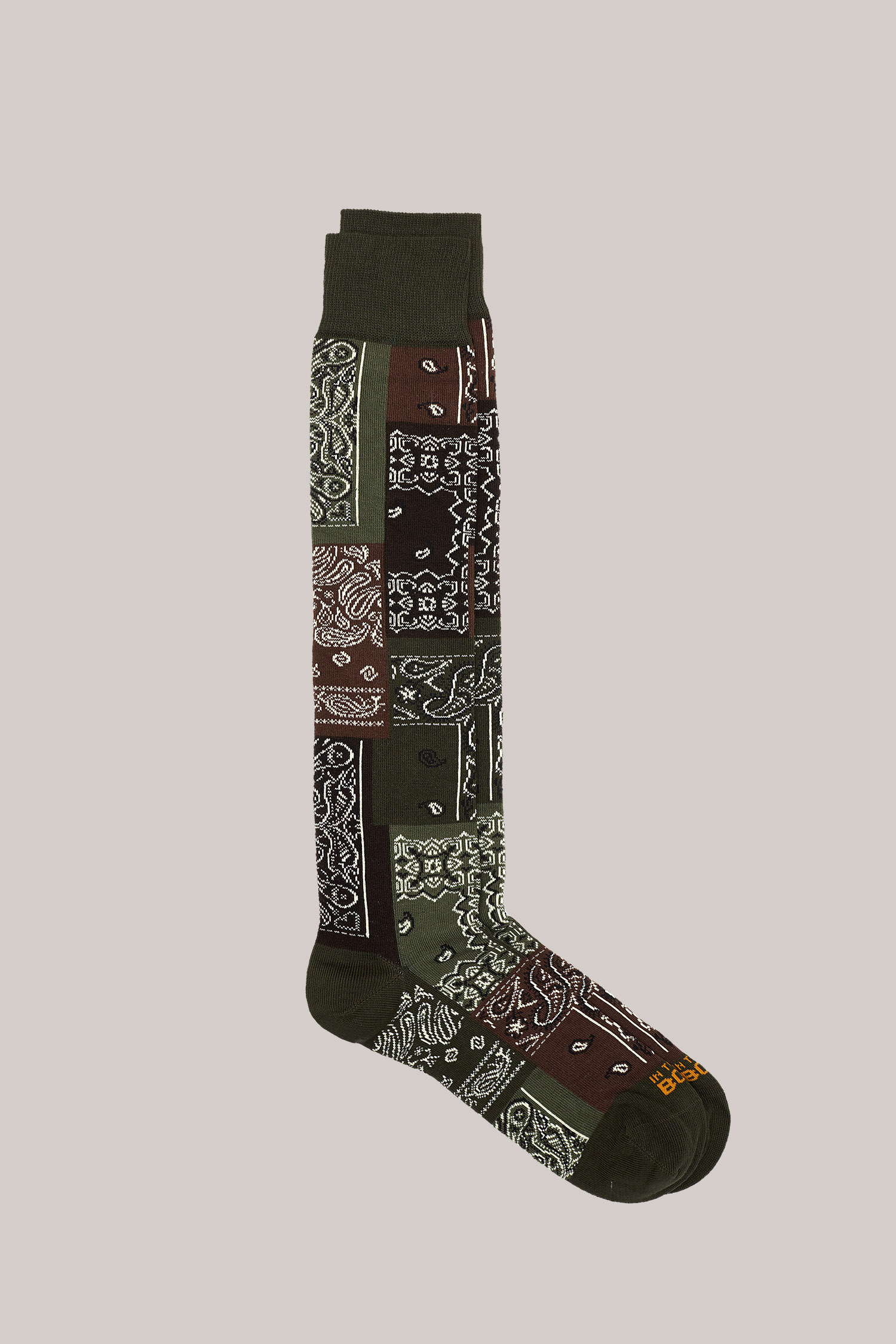 CALZE LUNGHE FANTASIA BANDANA VERDE MILITARE/MULTICOLOR