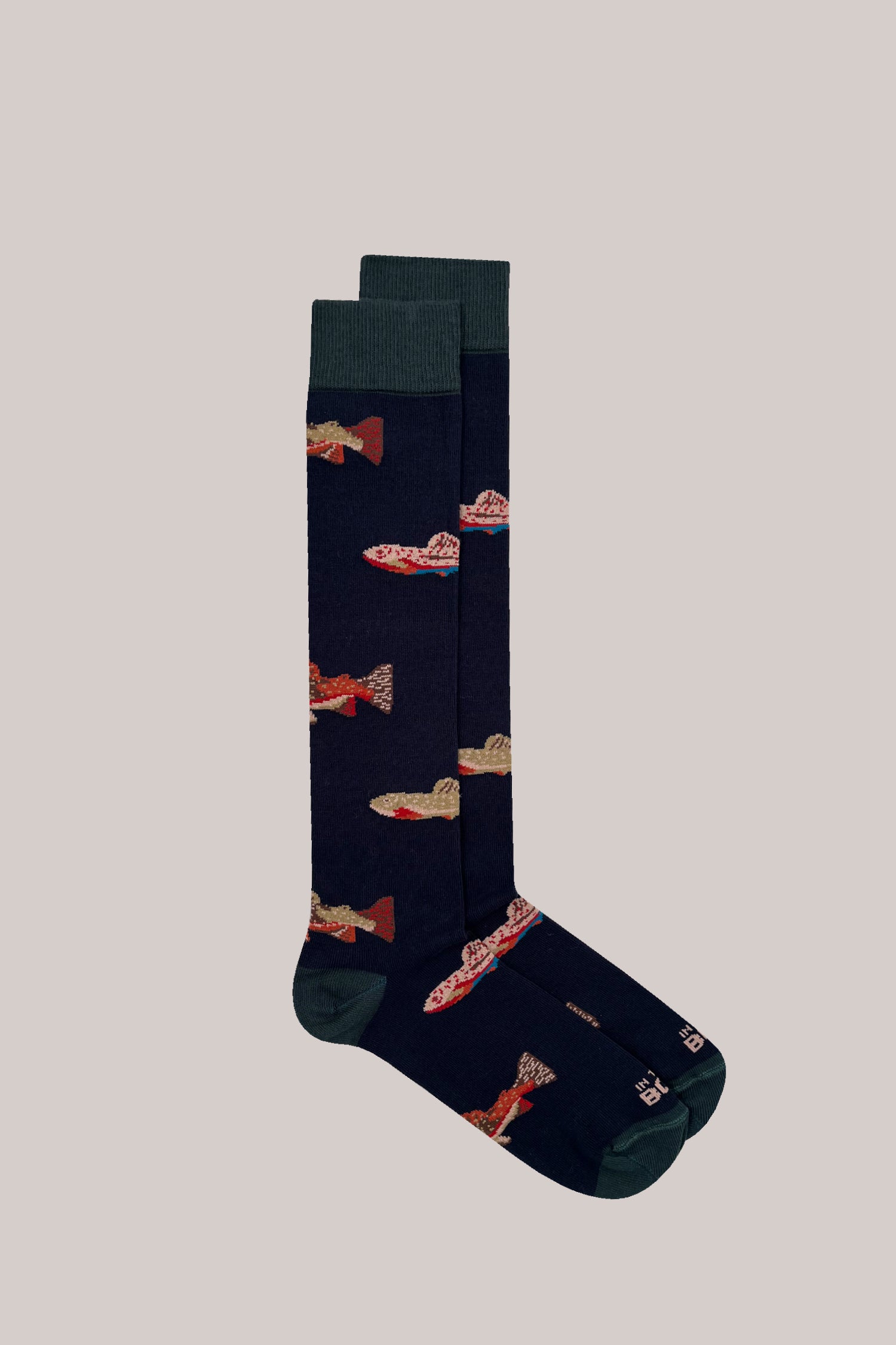 CALZE FISH ALLOVER BLU