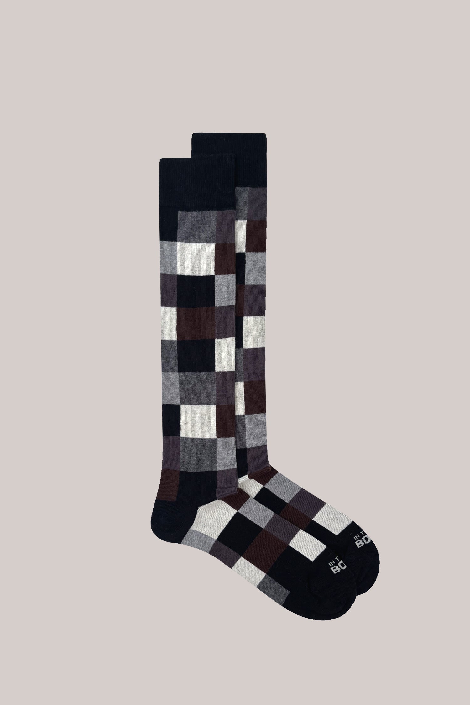 CALZE GEOMETRIC GRIGIO SCURO / MULTICOLOR