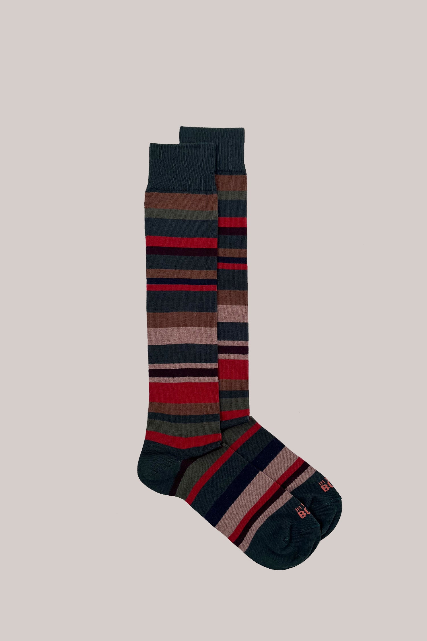 CALZE STRIPE MULTICOLOR VERDE/MULTICOLOR
