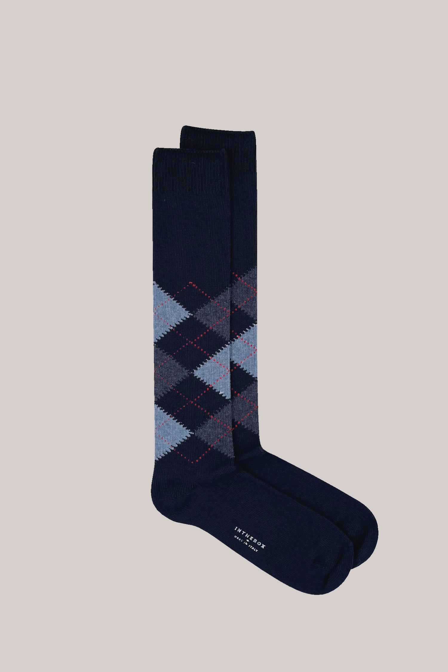 CALZE ARGYLE BLUE / BLUE JEANS
