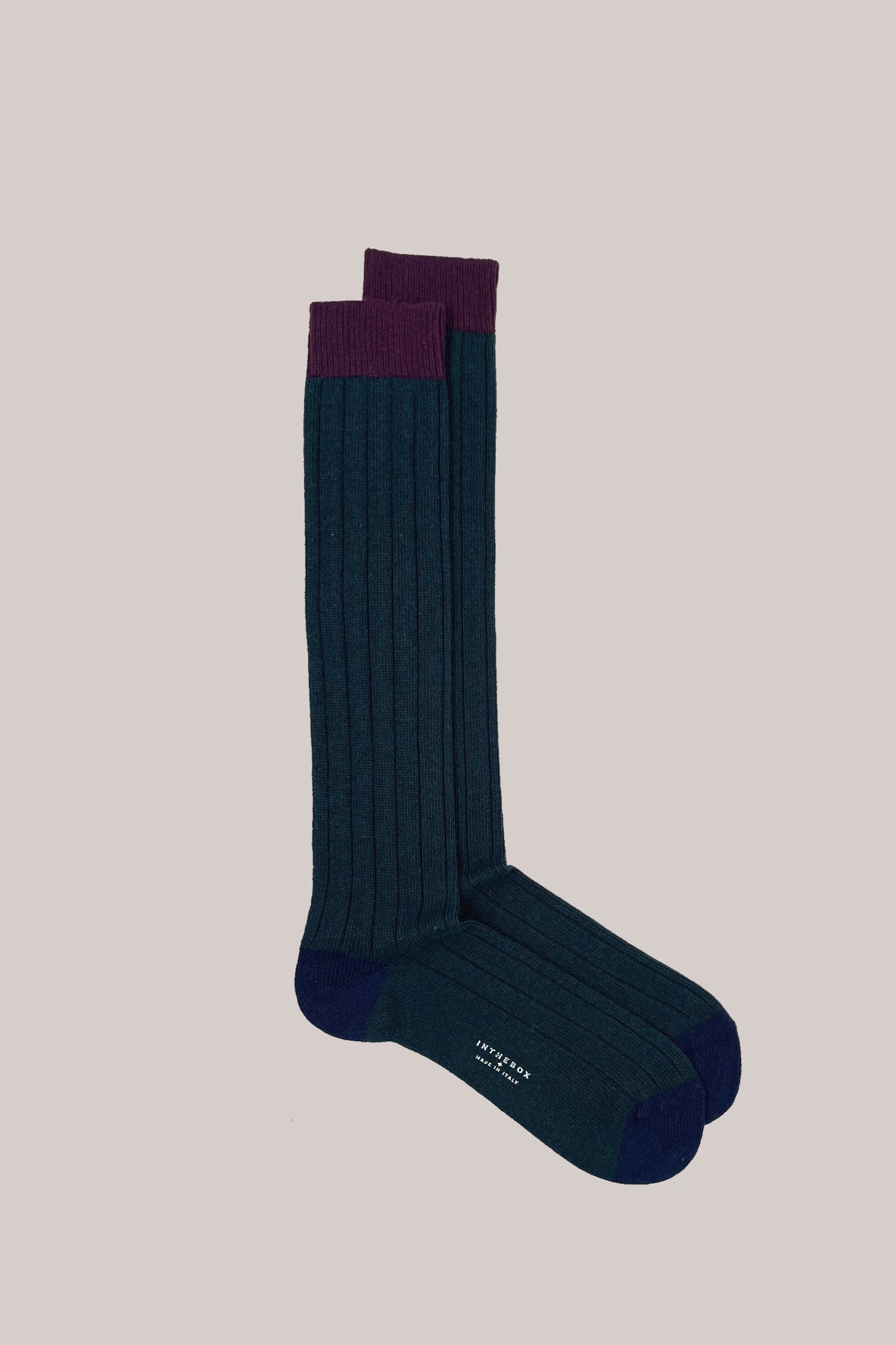 CALZE CACHEMIRE BASIC VERDE SCURO