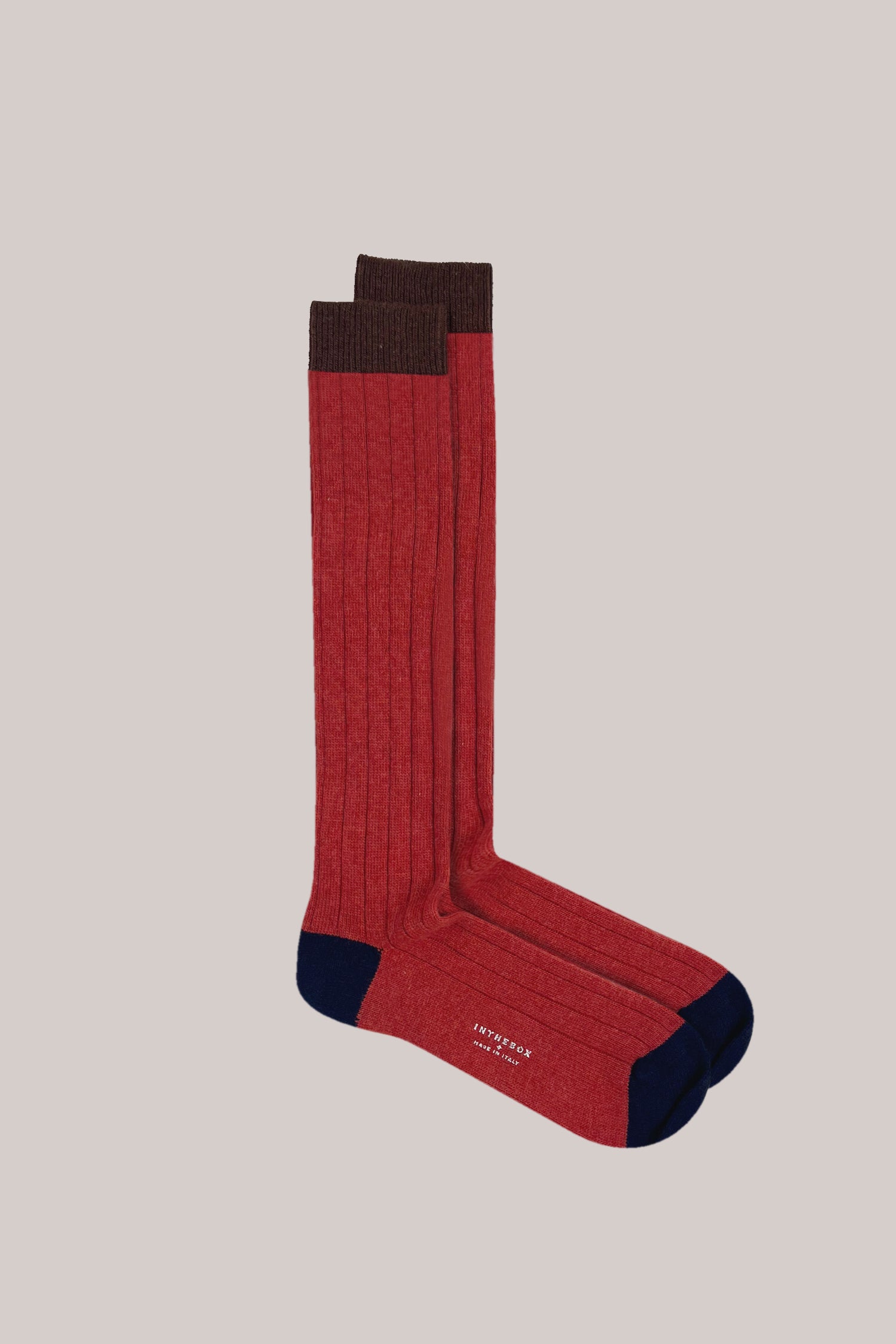 CALZE CACHEMIRE BASIC ARANCIONE SCURO