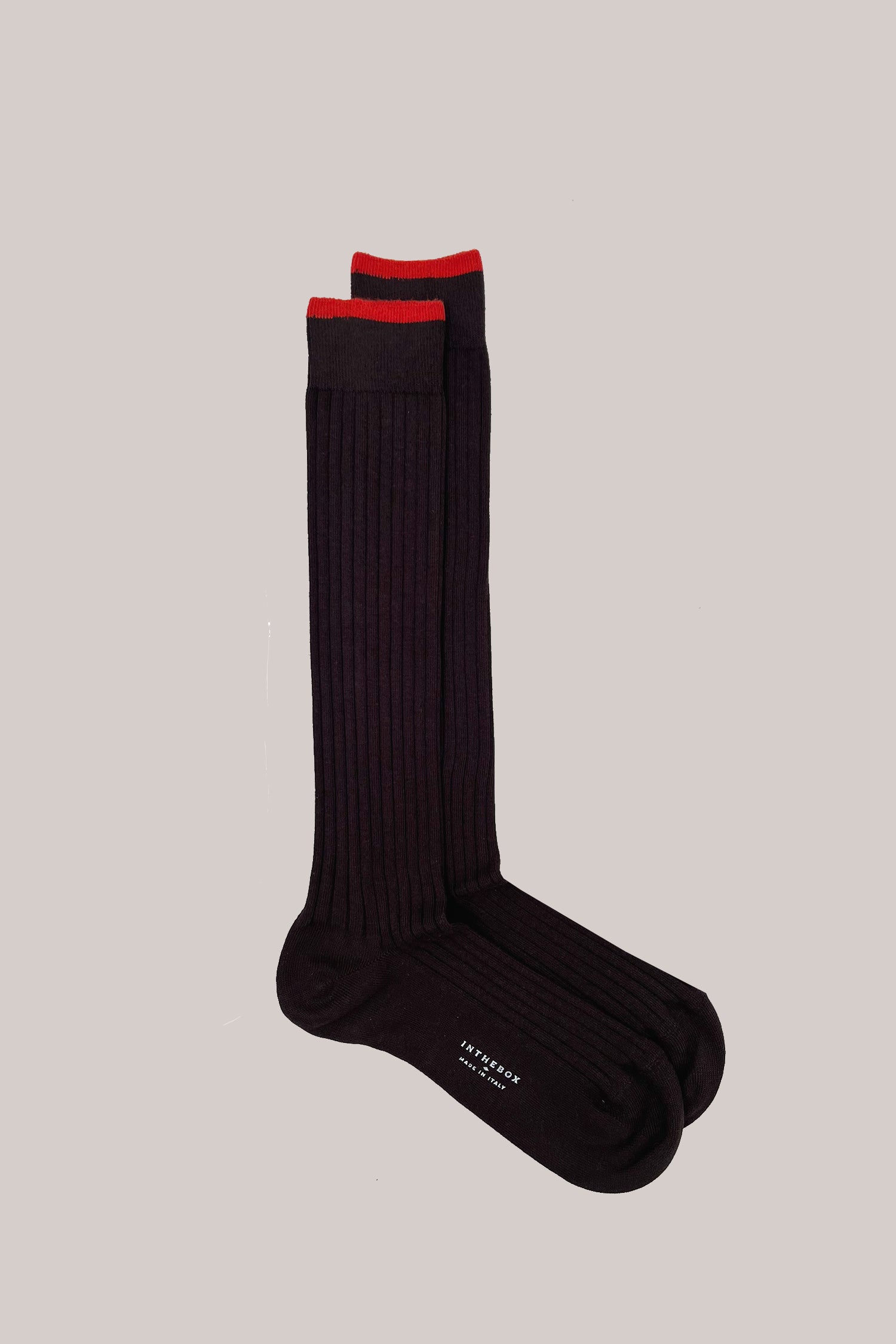 CALZE COTTON BASIC MARRONE