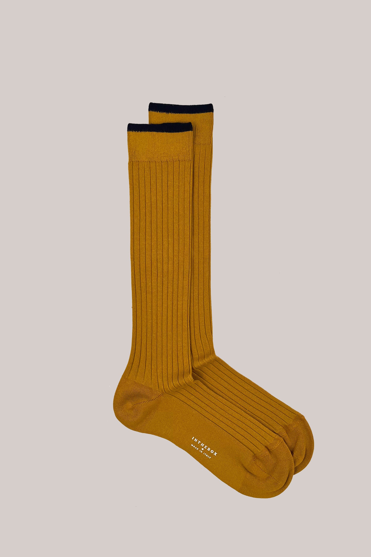 CALZE COTTON BASIC GIALLO SCURO