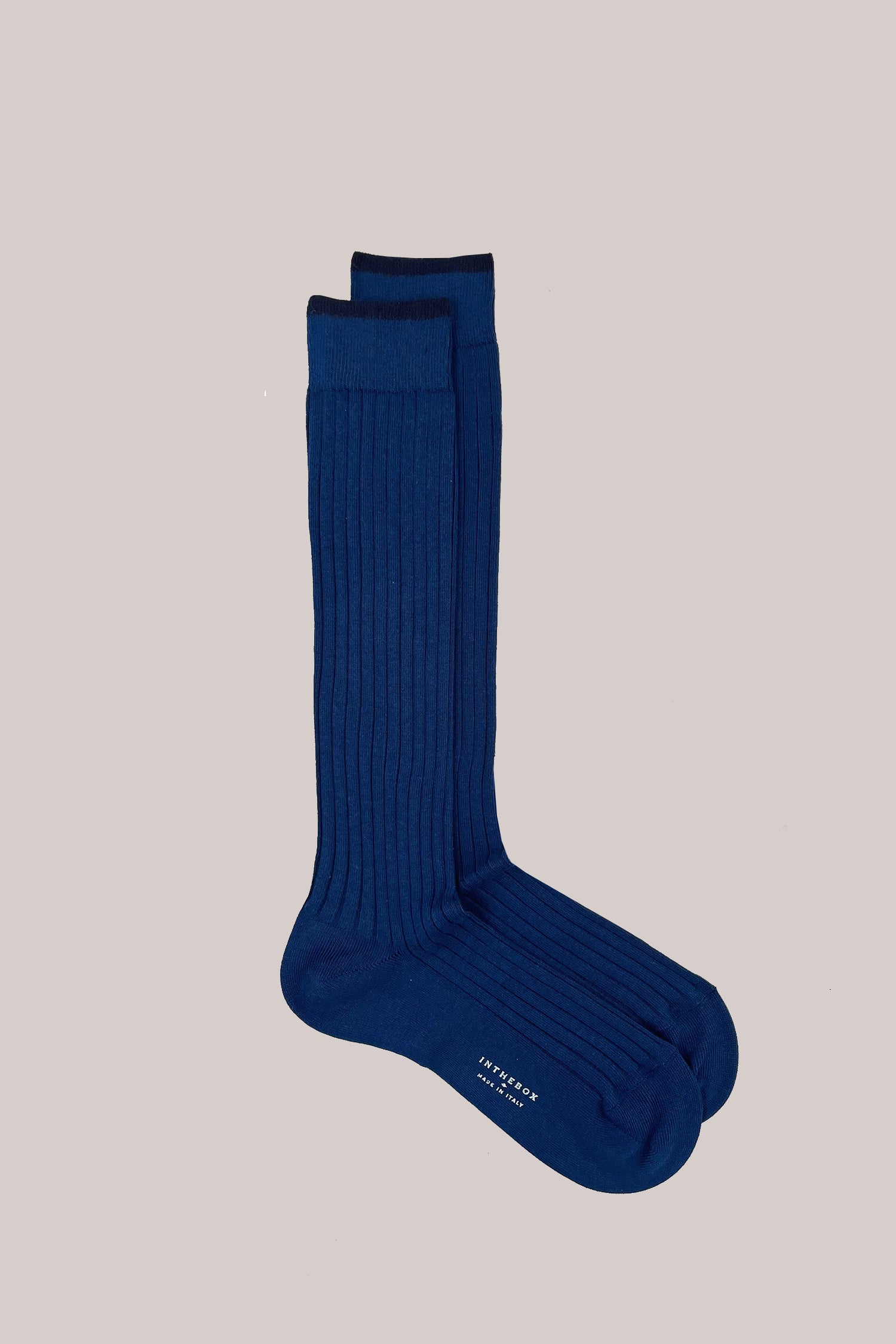 CALZE COTTON BASIC BLU DENIM