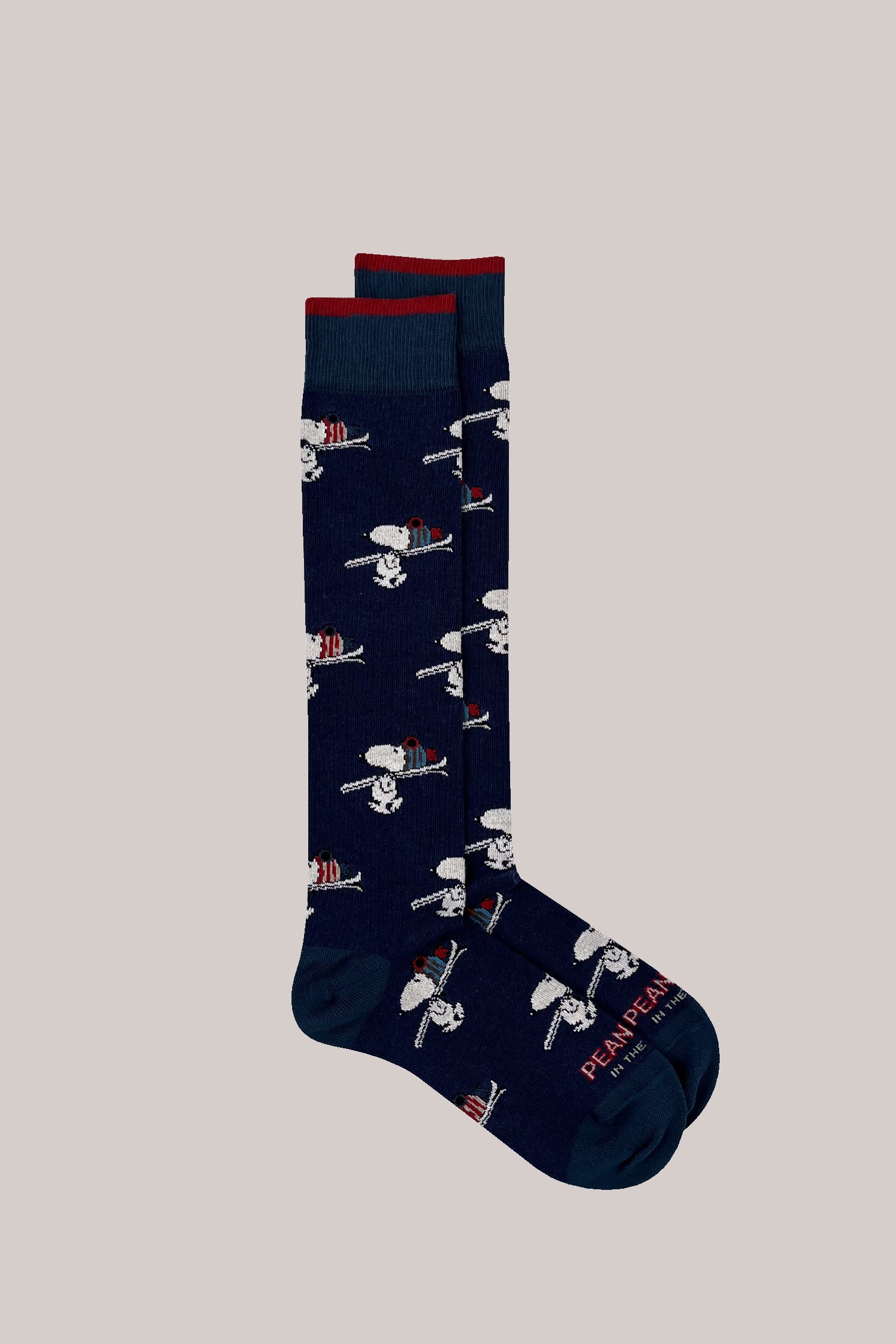 CALZE PEANUTS SNOOPY SKI ALLOVER BLU