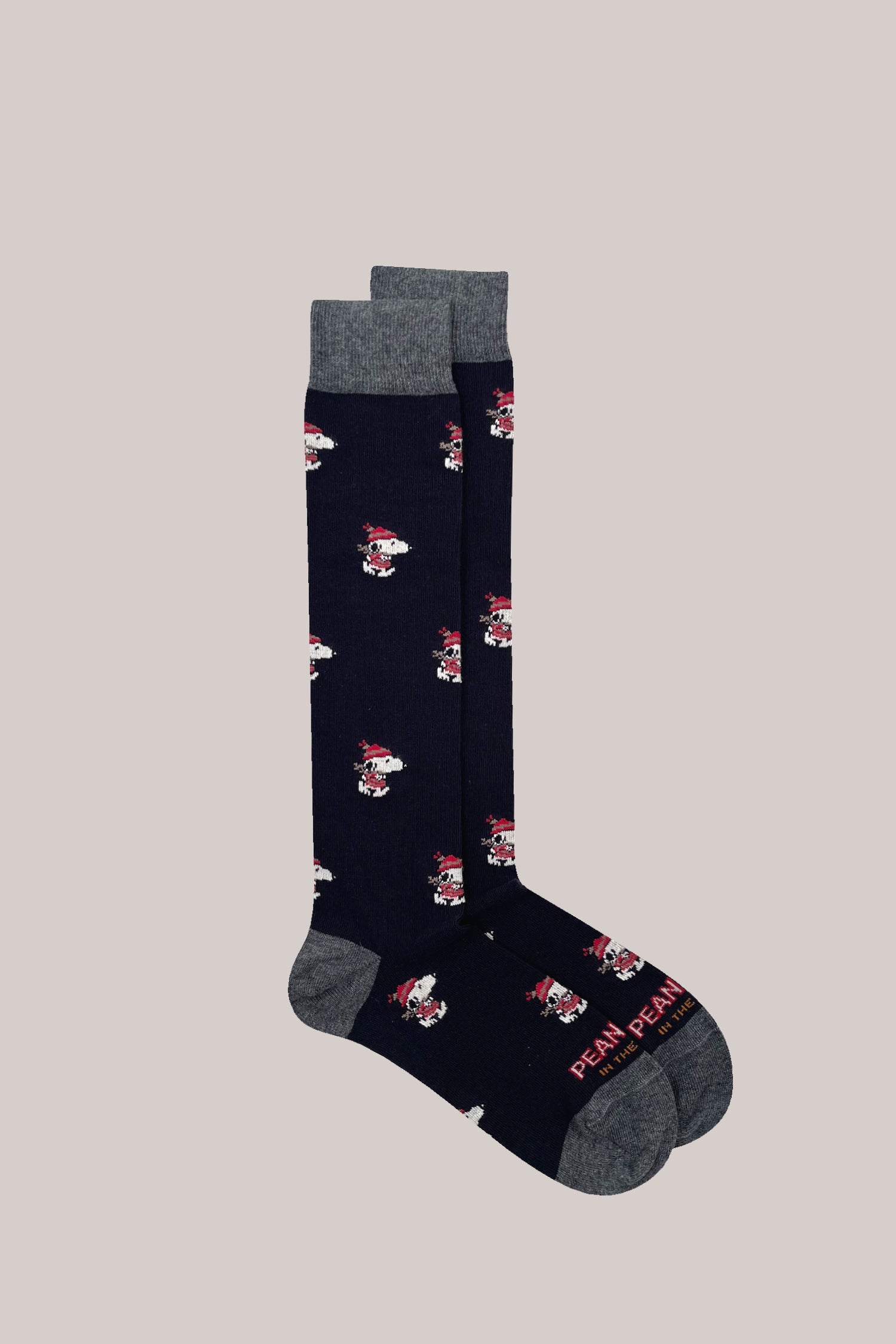 CALZE PEANUTS SNOOPY RUNNING ALLOVER BLU