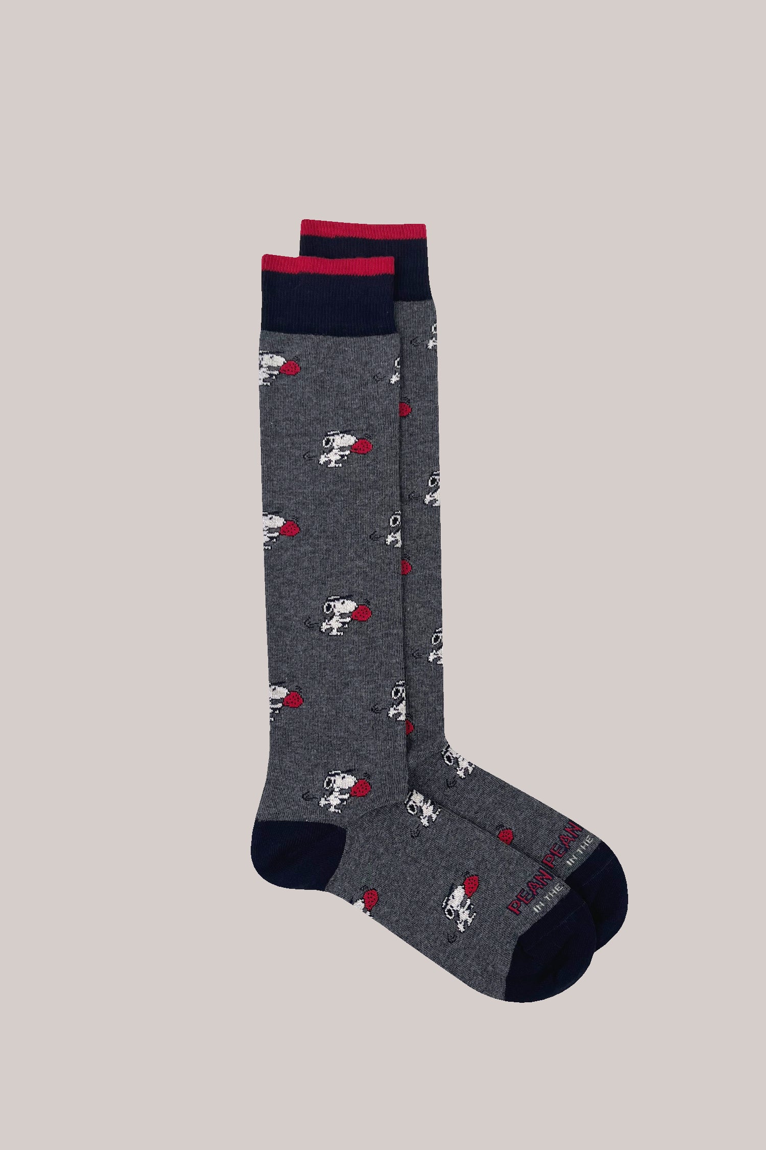 CALZE PEANUTS SNOOPY PADDLE ALLOVER GRIGIO SCURO