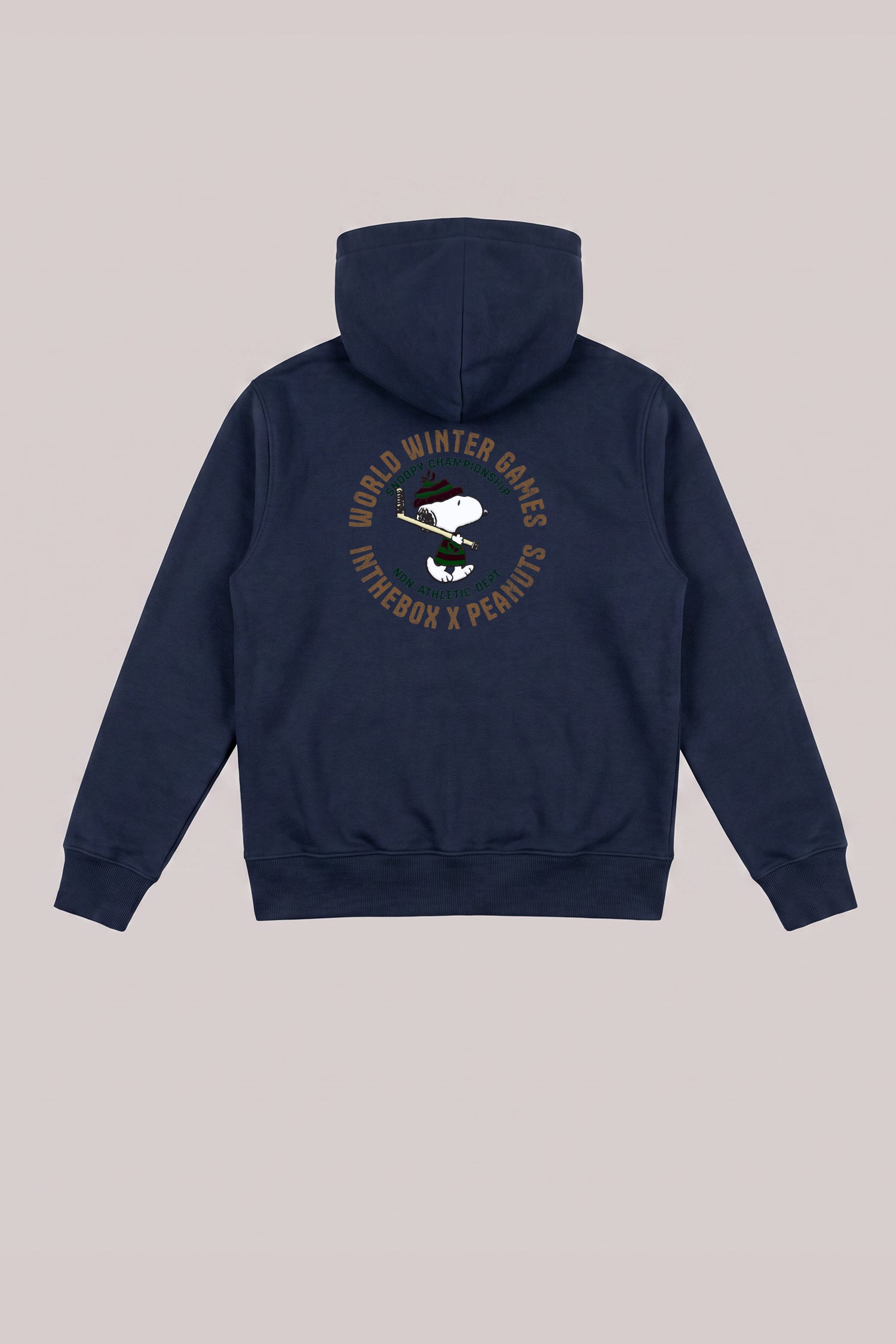 FELPA HOODIE SNOOPY WORLD WINTER GAMES HOCKEY BLU