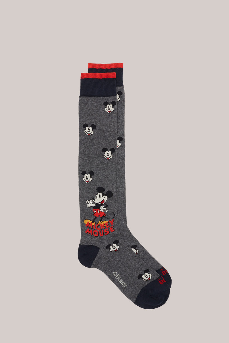 CALZE LUNGHE FANTASIA MICKEY MOUSE GRIGIO SCURO