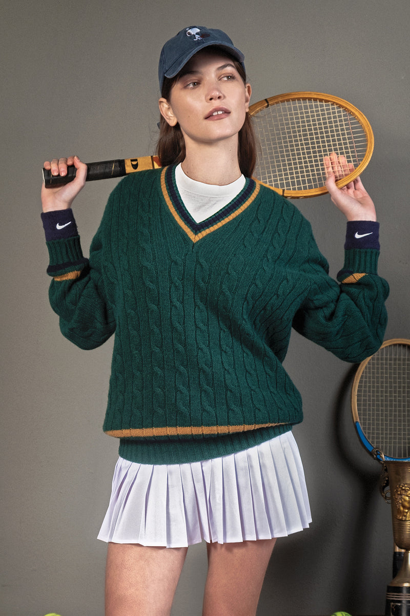 MAGLIA TENNIS VERDE SCURO
