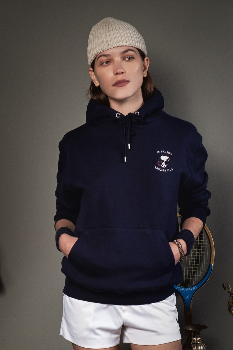 FELPA HOODIE SNOOPY TENNIS SMALL (BASIC) BLU