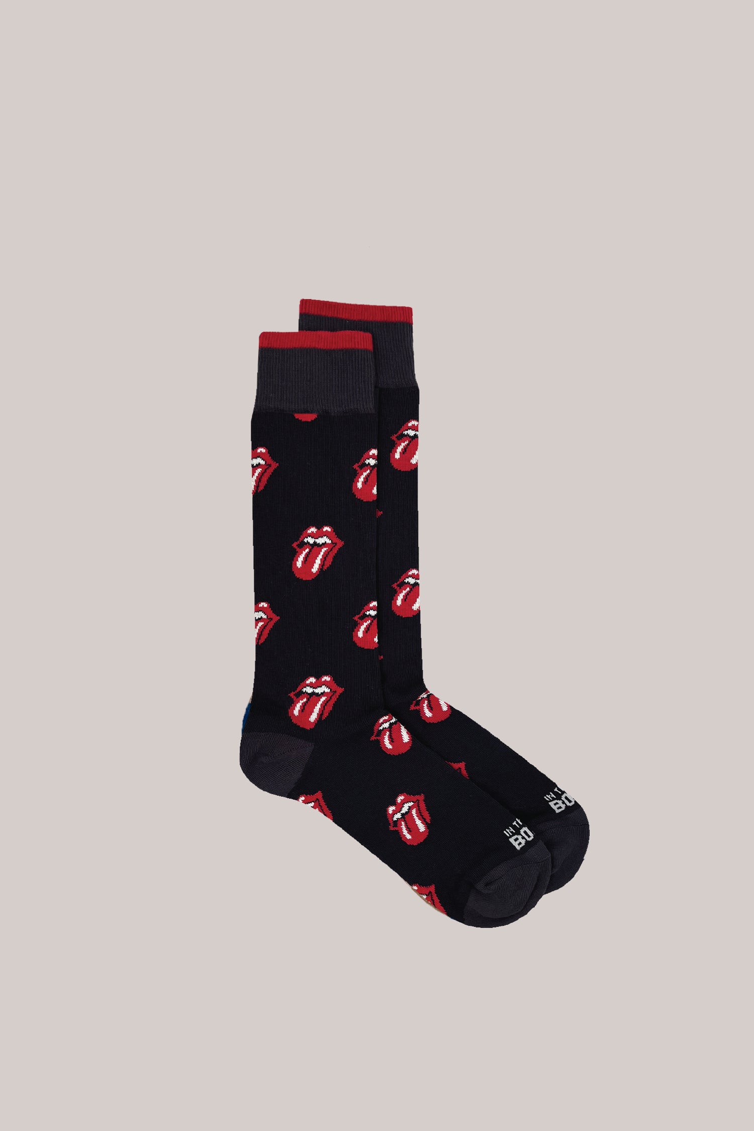 CALZE ROLLING STONES CLASSIC LOGO ALLOVER NERO