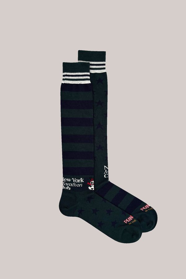 CALZE SNOOPY STAR & STRIPES VERDE SCURO