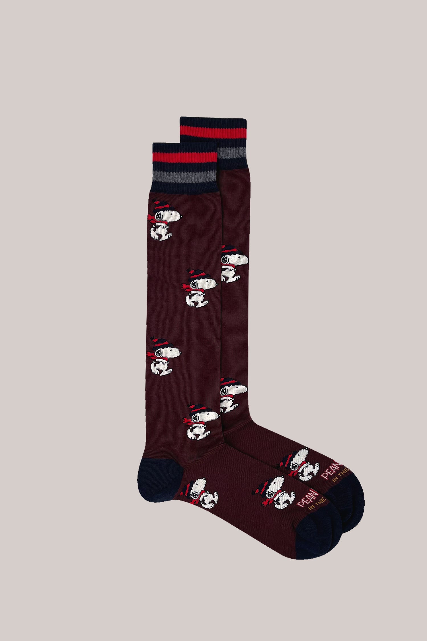 CALZE SNOOPY RUNNING ALLOVER PRUGNA