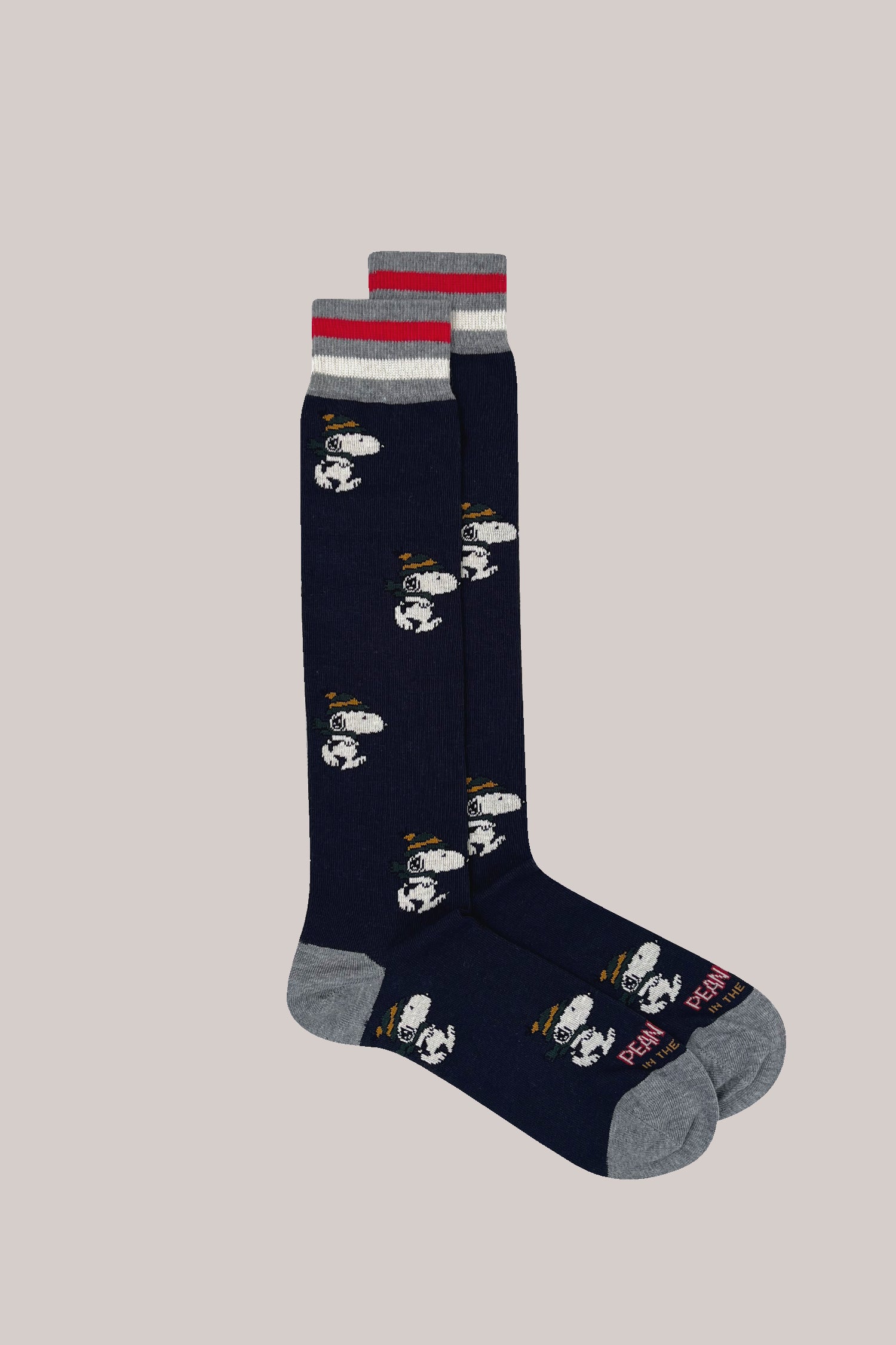 CALZE SNOOPY RUNNING ALLOVER BLU