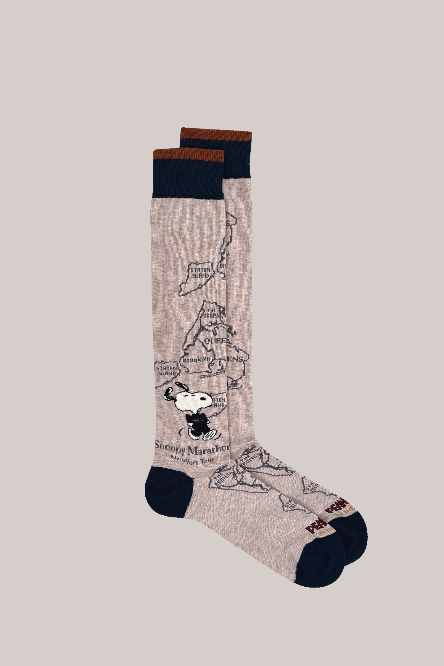 CALZE SNOOPY MARATHON BEIGE