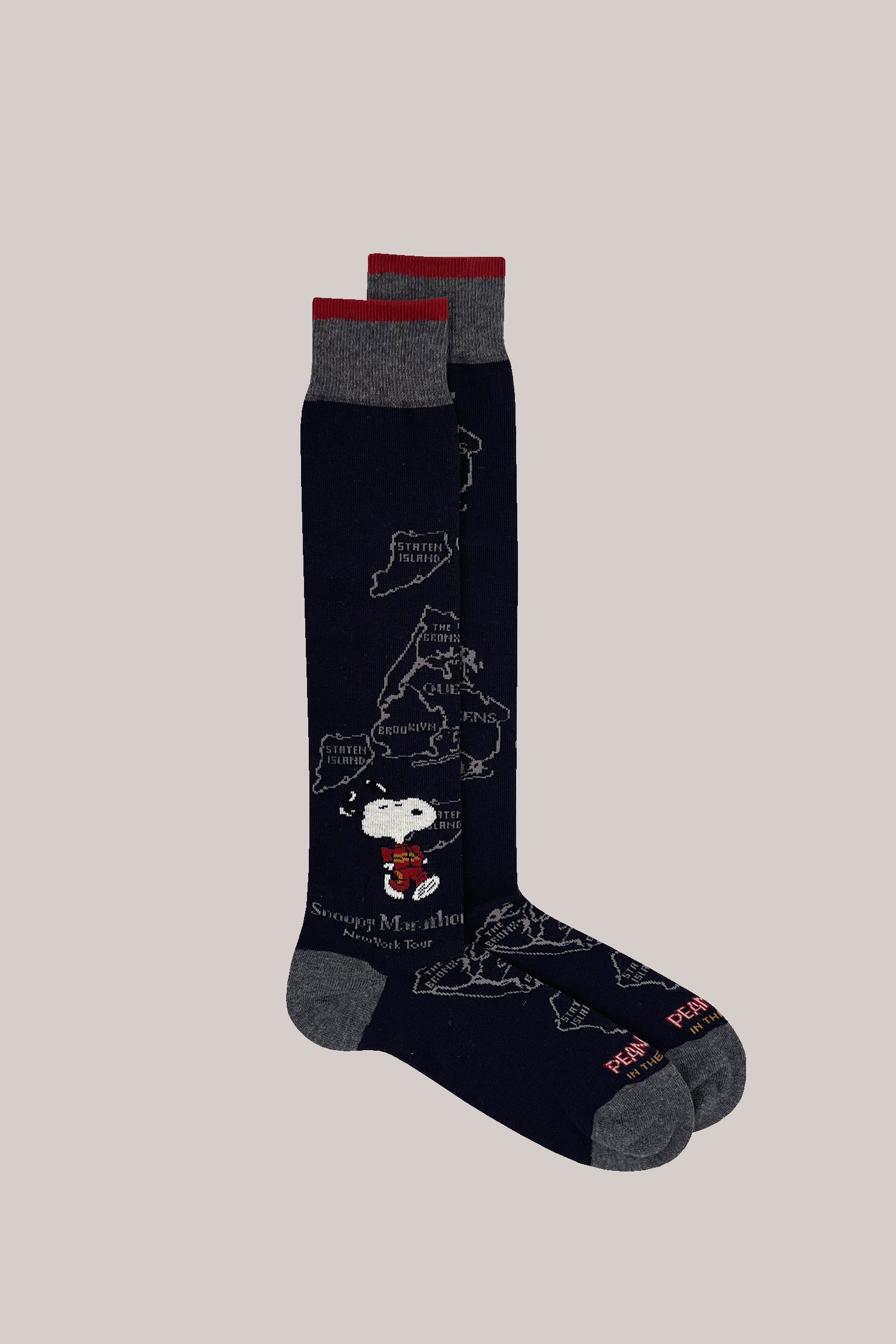 CALZE SNOOPY MARATHON BLU