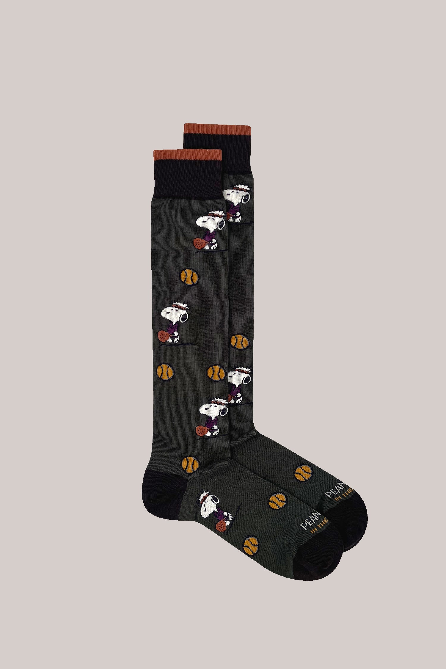 CALZE SNOOPY PADDLE BALL ALLOVER VERDE MILITARE