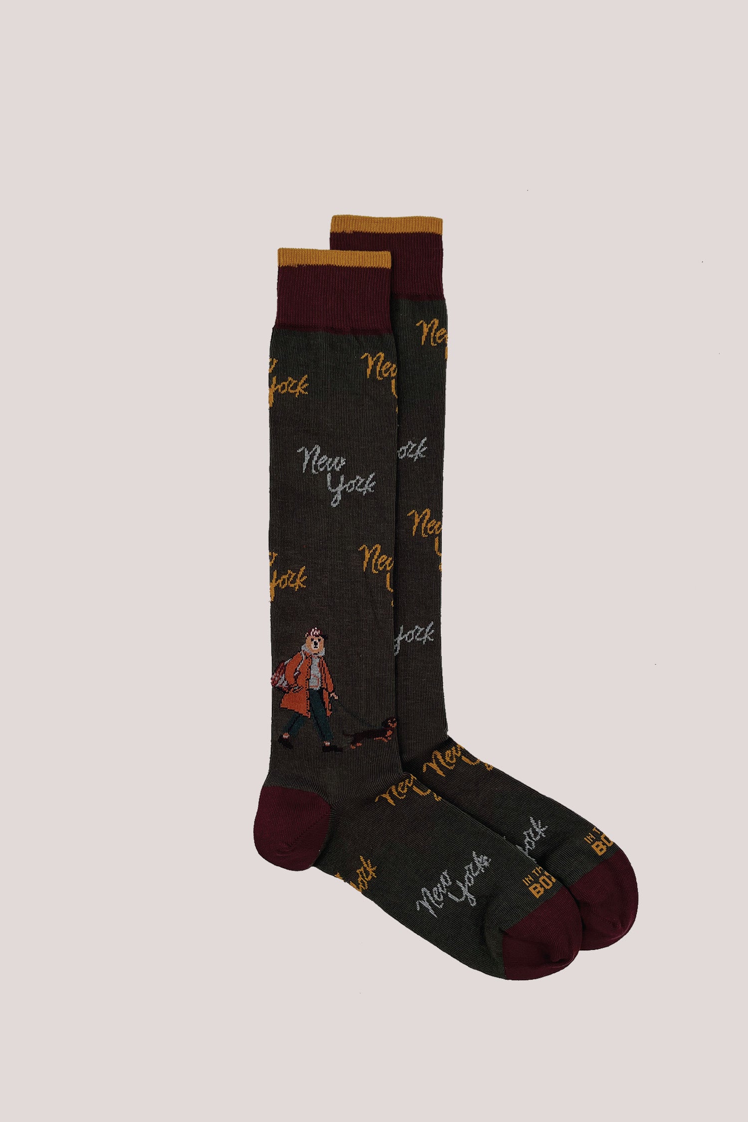 CALZE MR BOX NEW YORK VERDE MILITARE