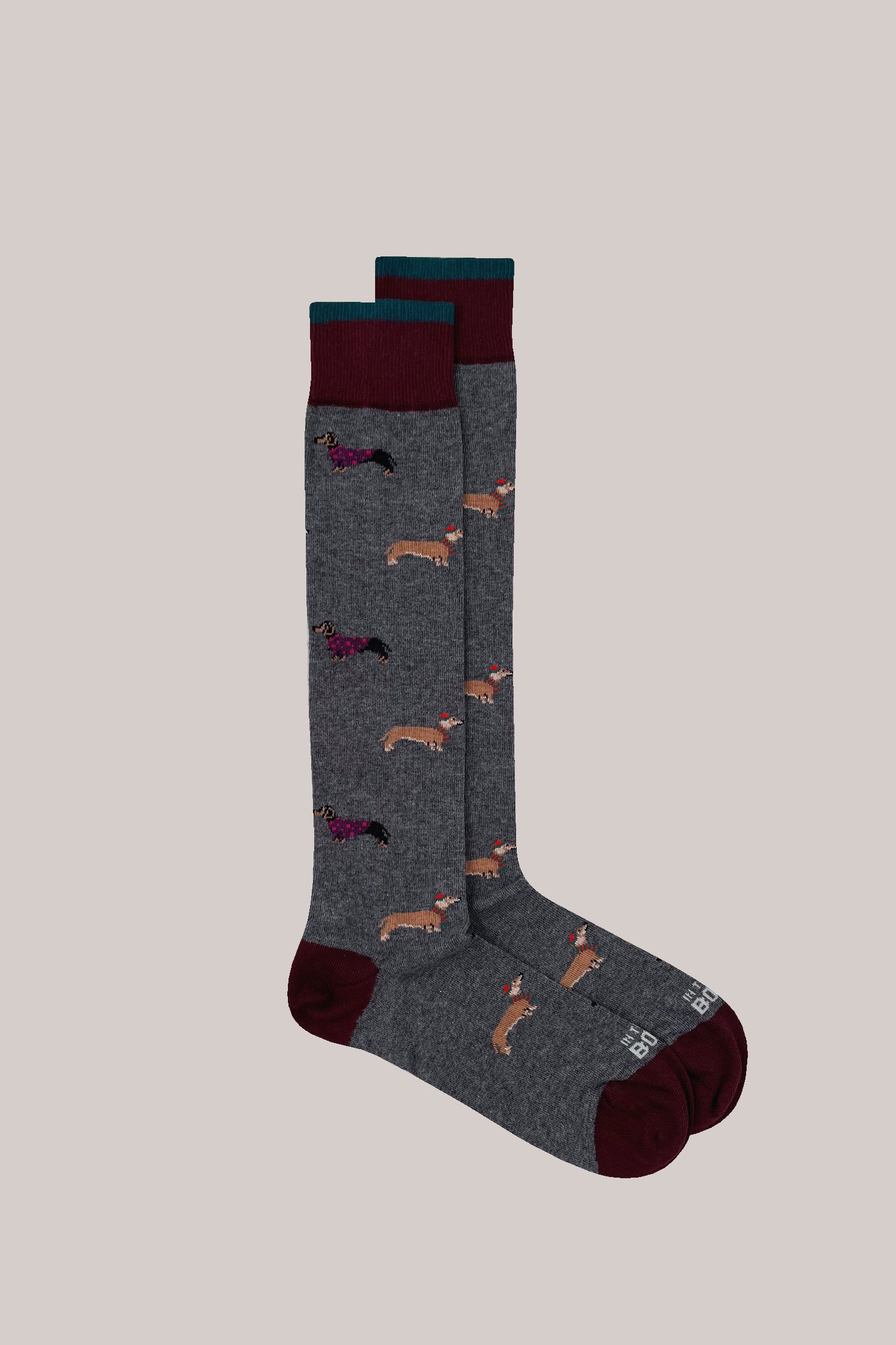 CALZE BASSOTTO GRIGIO SCURO