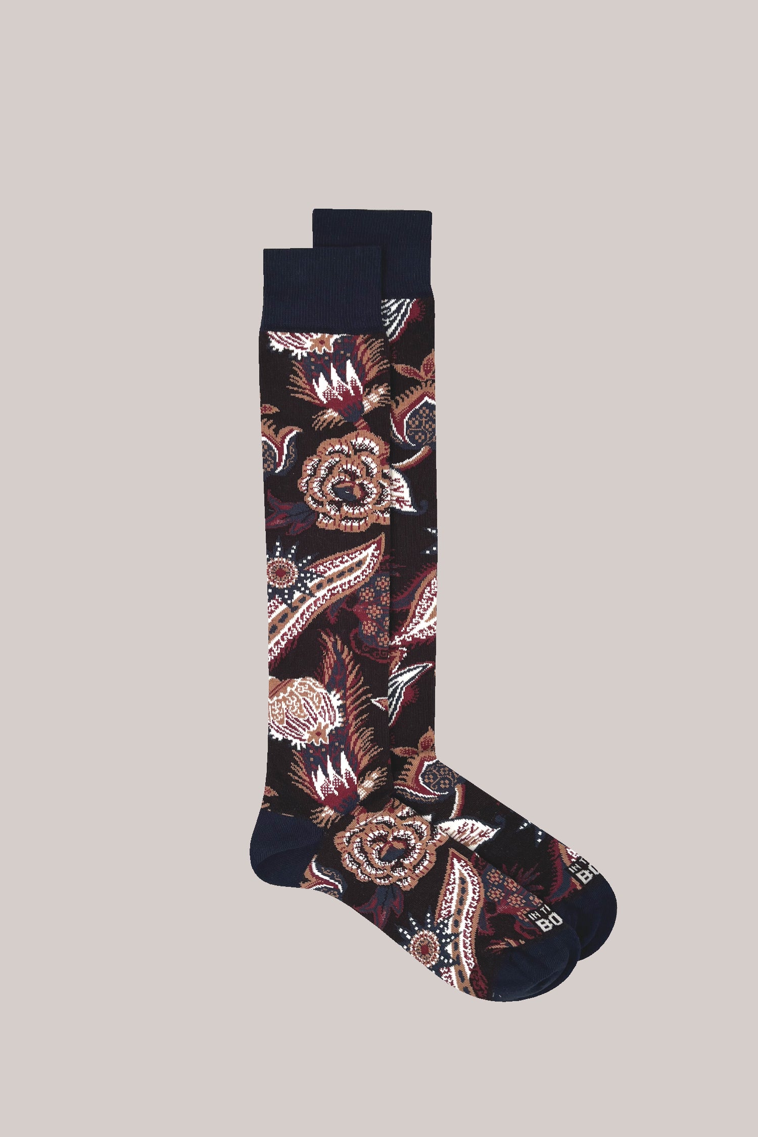 CALZE PAISLEY MARRONE