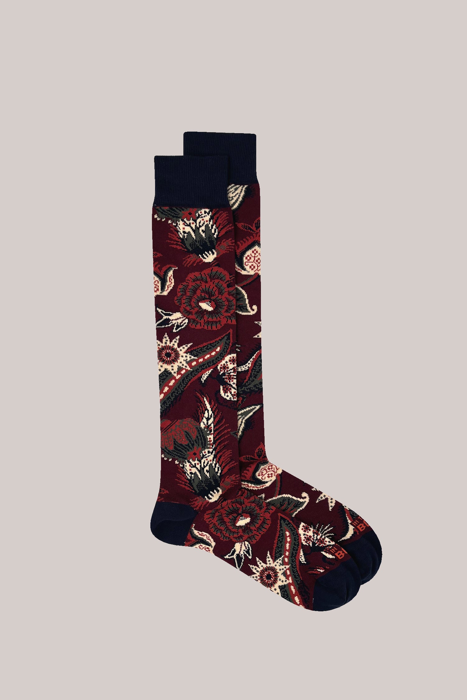 CALZE PAISLEY BORDEAUX