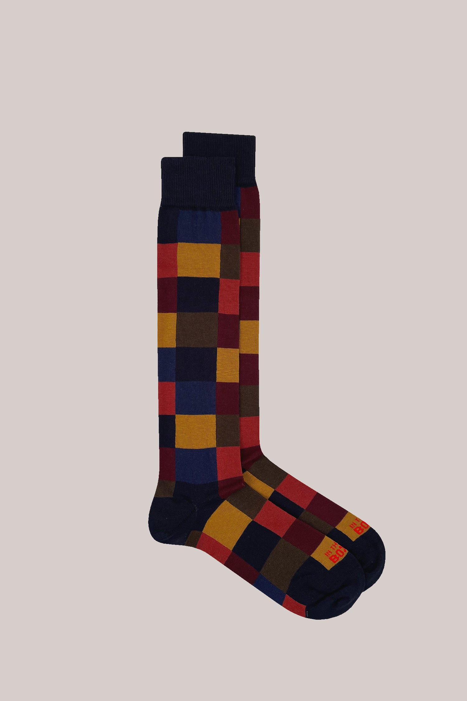 CALZE SQUARE BLU MULTICOLOR