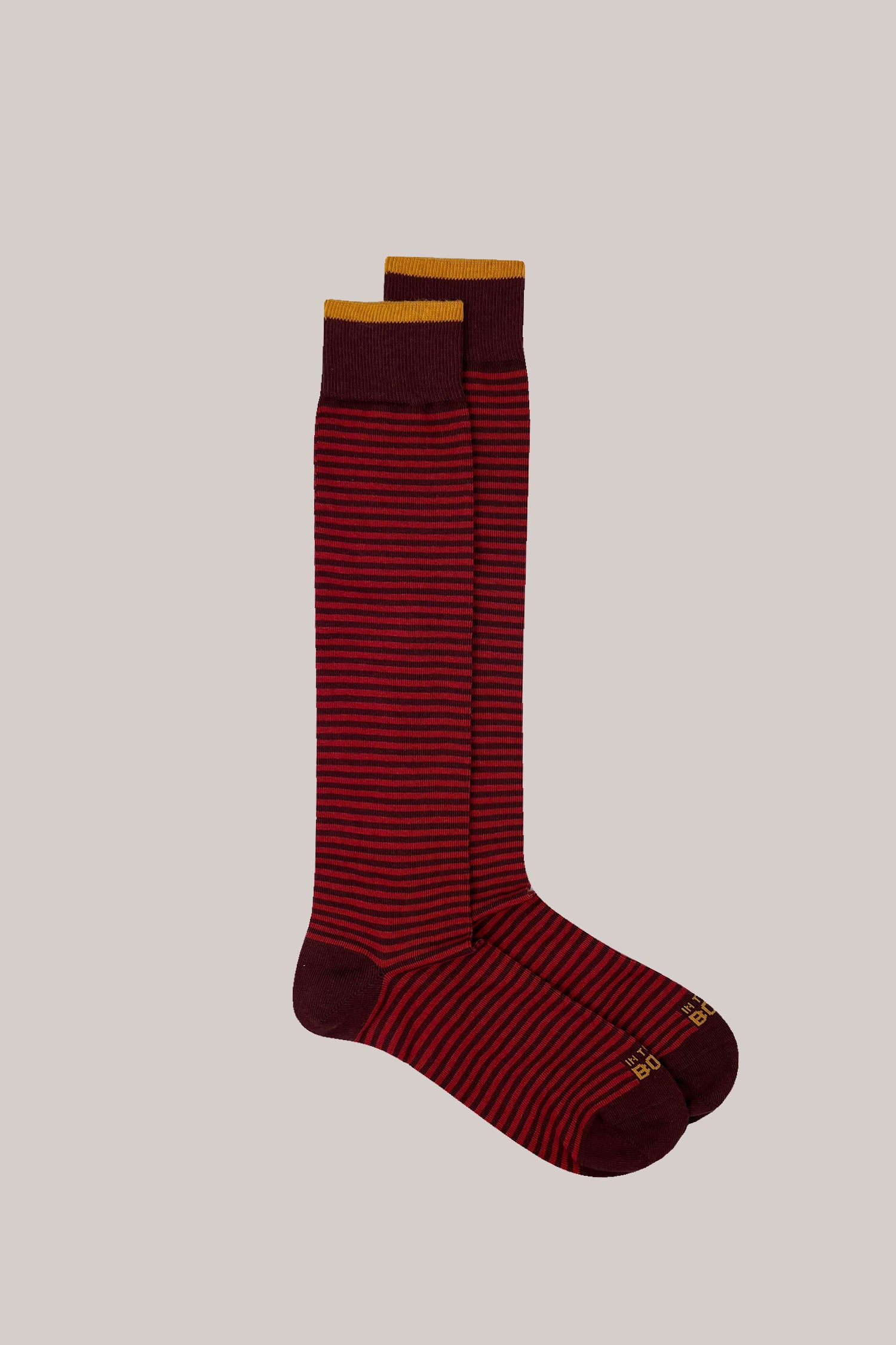 CALZE STRIPE CLASSIC NEW MARRONE / ROSSO TERRACOTTA