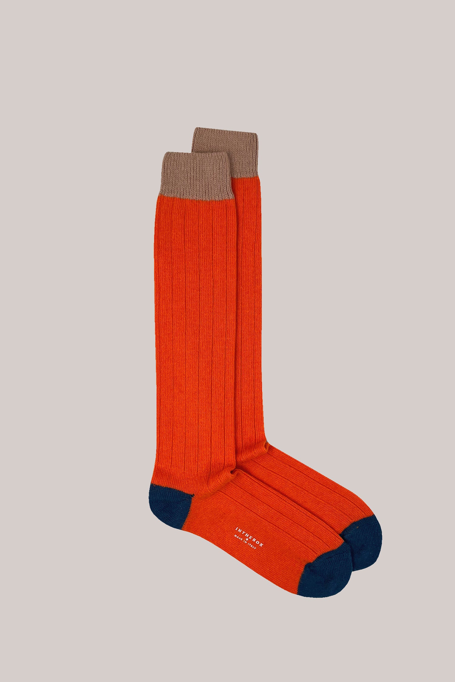 CALZE CACHEMIRE BASIC ARANCIO