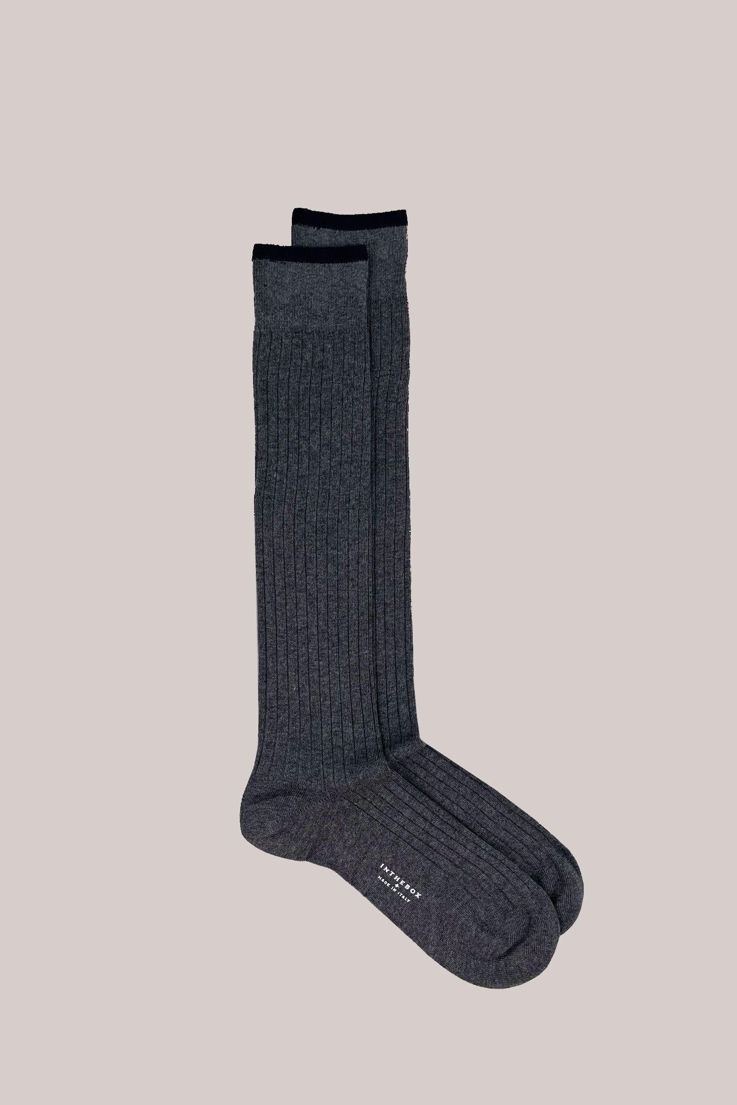 CALZE COTTON BASIC GRIGIO SCURO