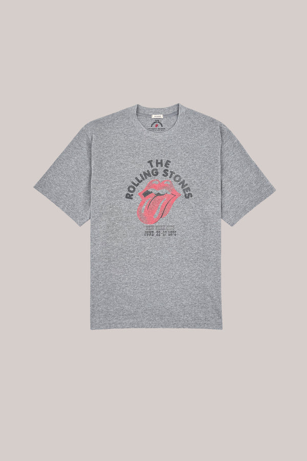 T.SHIRT THE ROLLING STONES CLASSIC LOGO GRIGIO MELANGE
