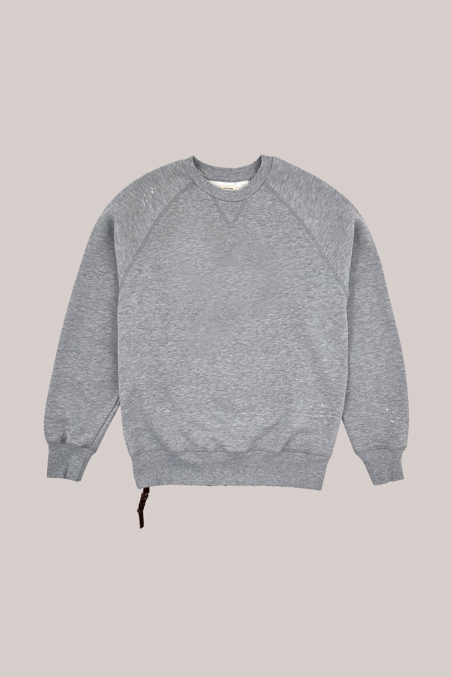FELPA GIROCOLLO BASIC VINTAGE GRIGIO MELANGE