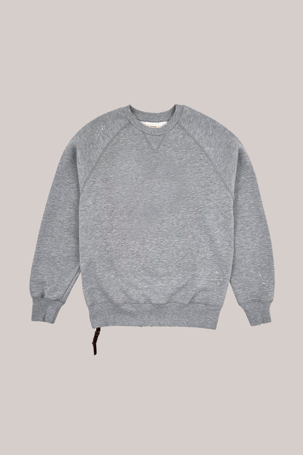 FELPA GIROCOLLO BASIC VINTAGE GRIGIO MELANGE