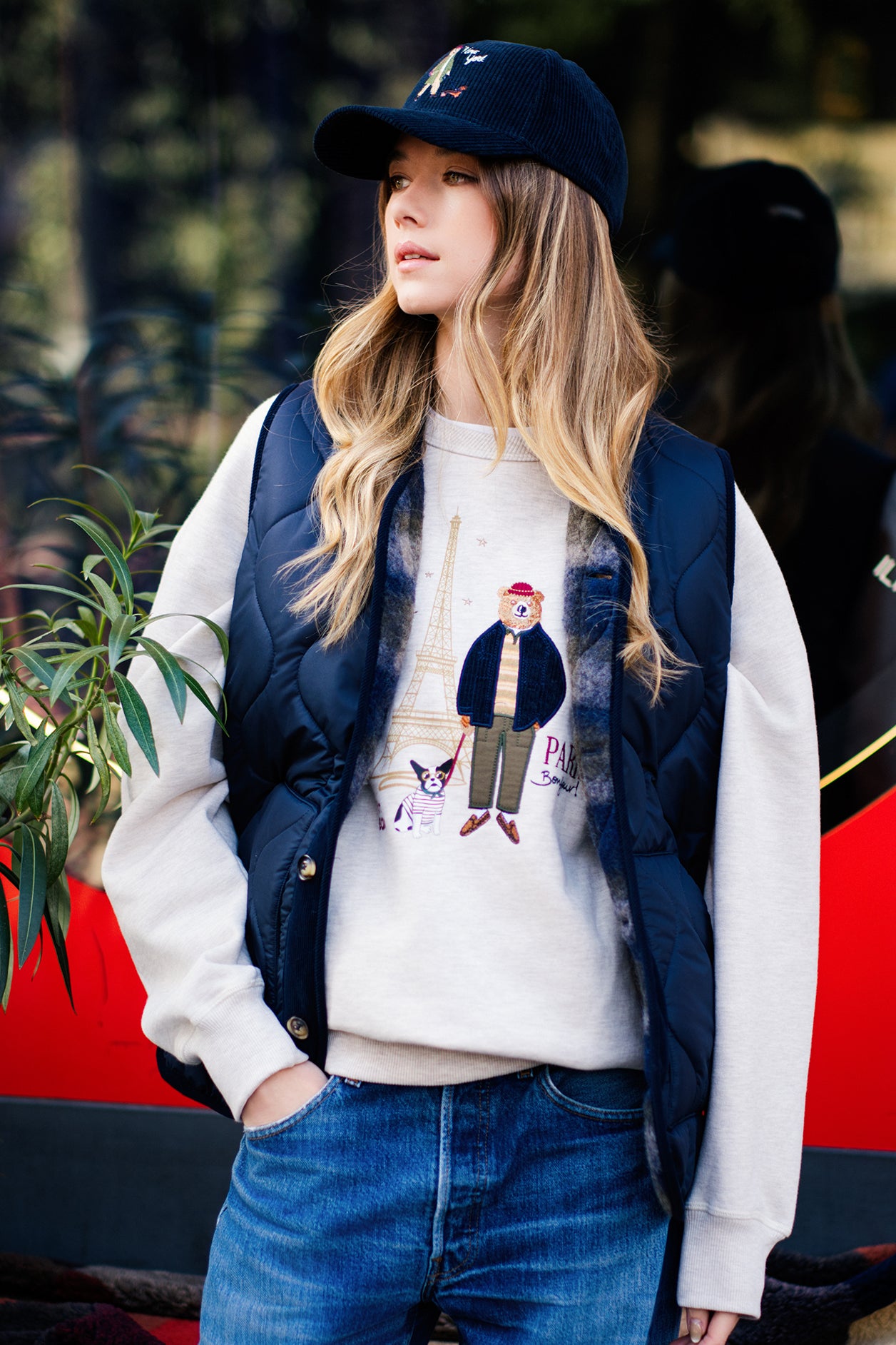 GILE' NYLON  FUORI TARTAN DENTRO BLU