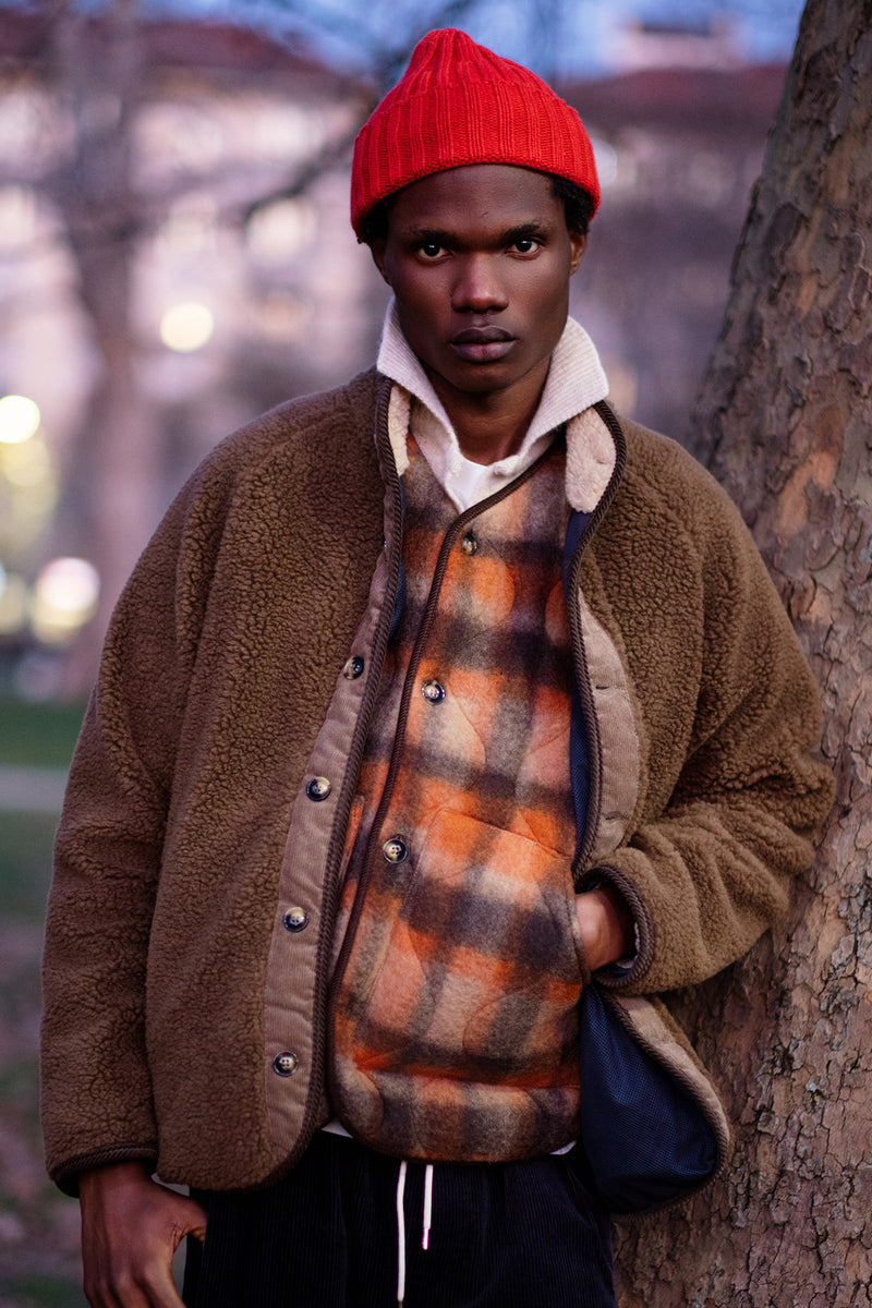 GILE' TARTAN  FUORI NYLON DENTRO BEIGE