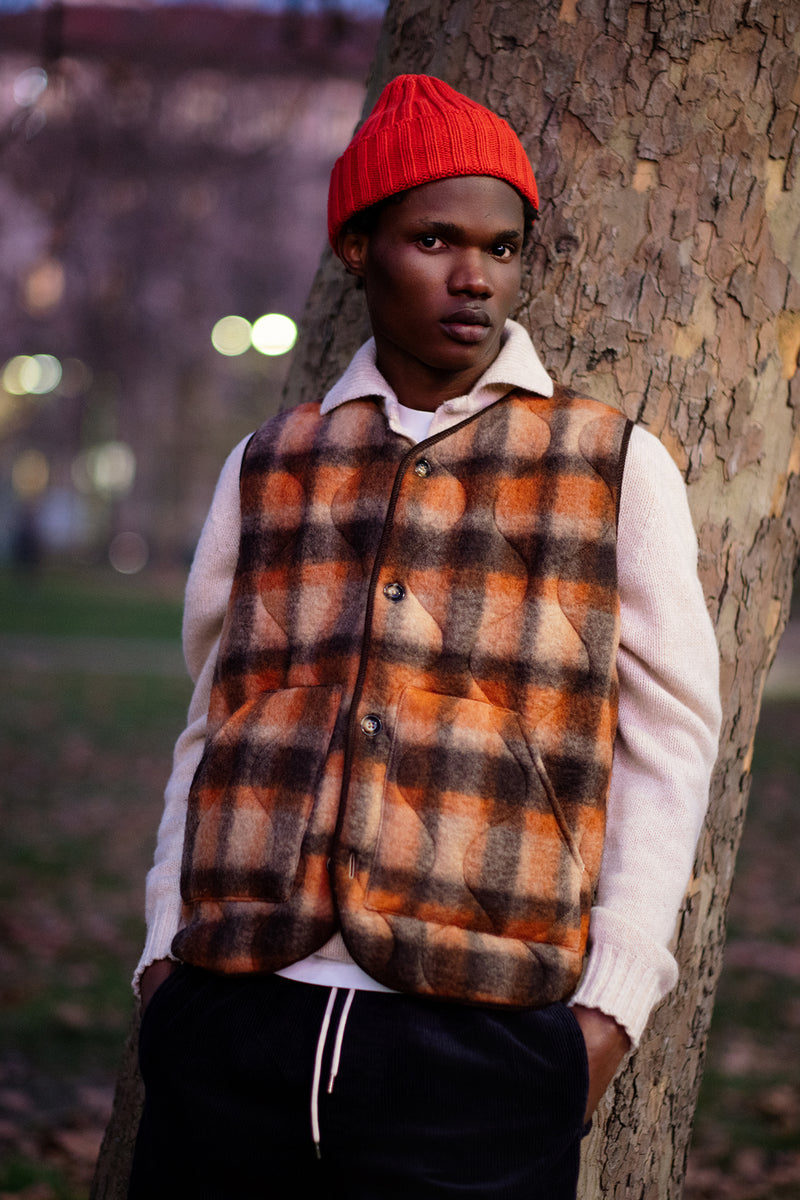 GILE' TARTAN  FUORI NYLON DENTRO BEIGE