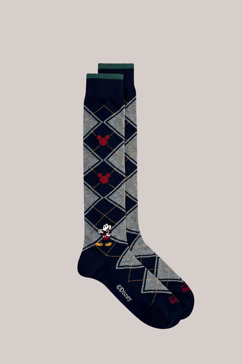 CALZE MICKEY ARGYLE BLU