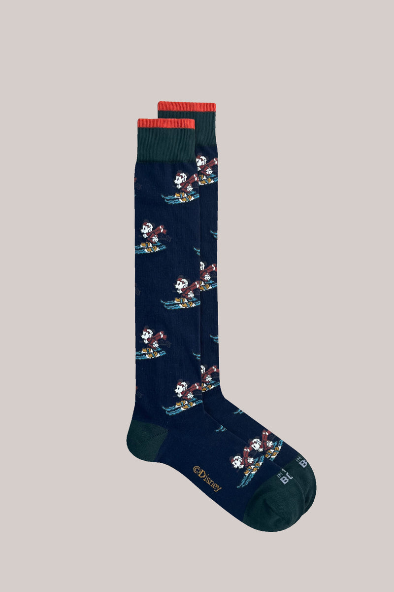 CALZE MICKEY SKI ALLOVER BLU