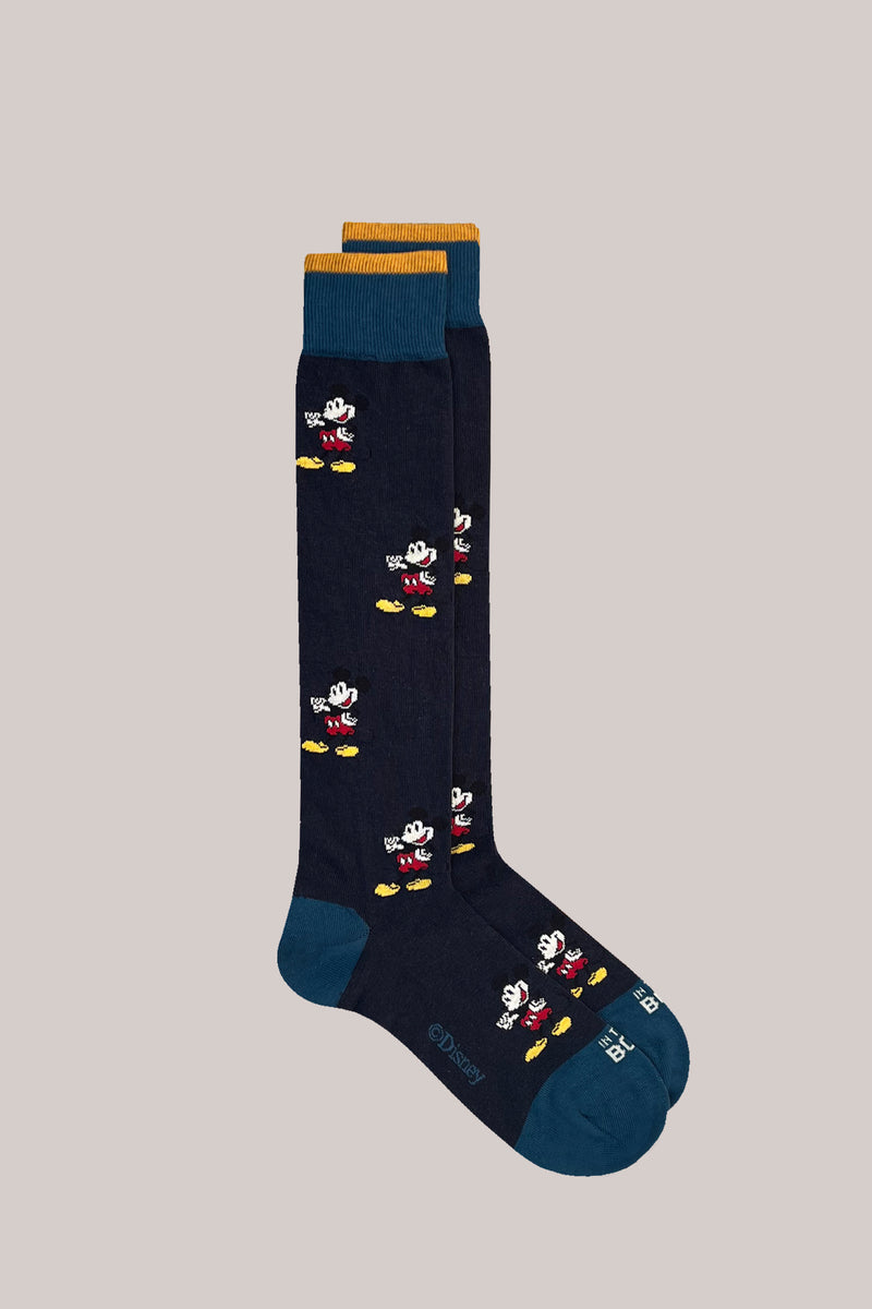 CALZE MICKEY ALLOVER BLU