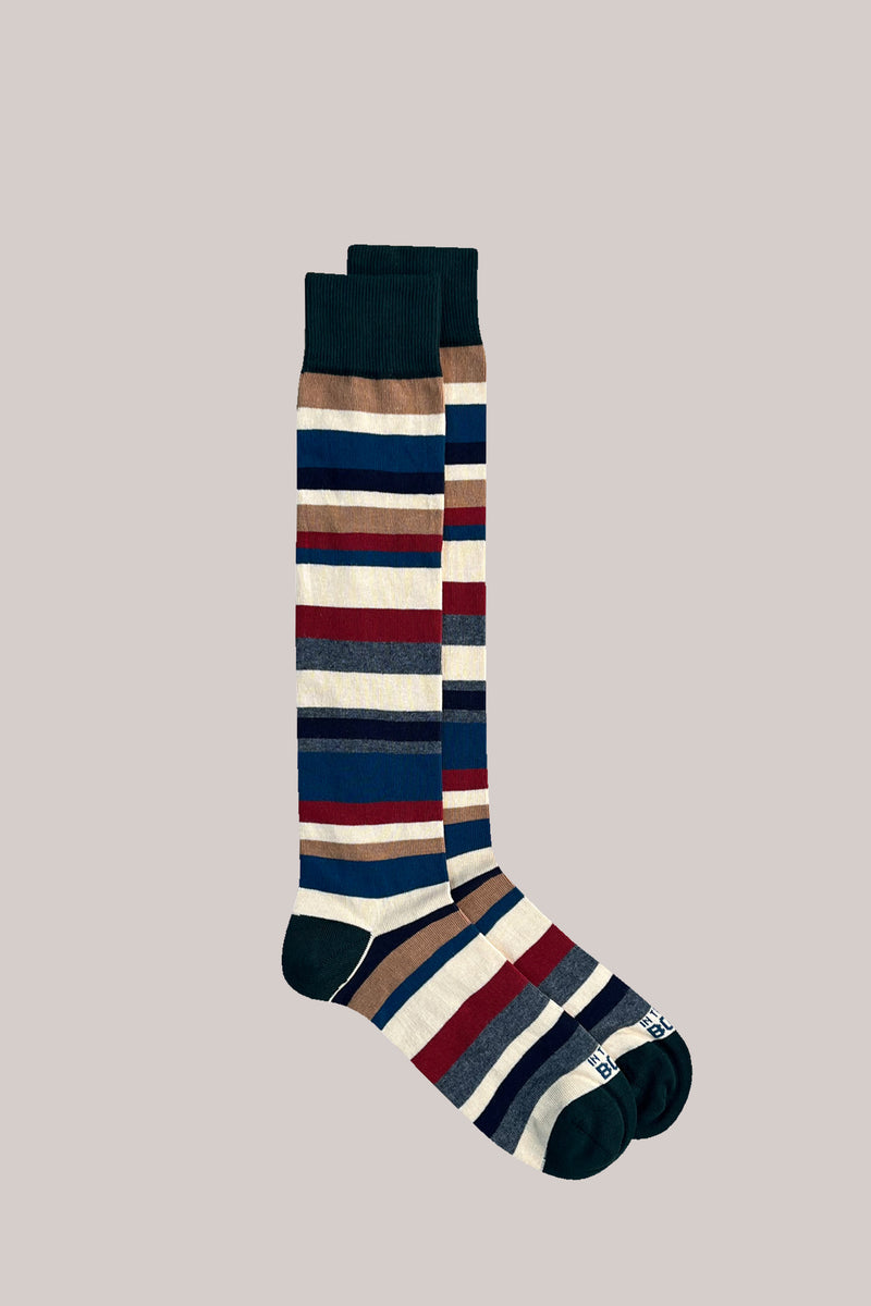 CALZE STRIPES MULTICOLOR PANNA MULTICOLOR