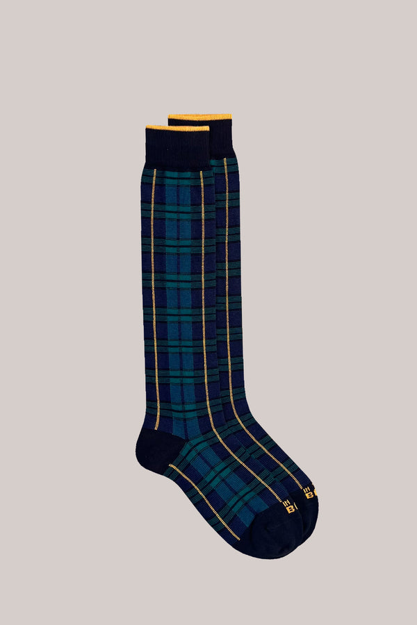 CALZE TARTAN NEW VERDE/MULTICOLOR