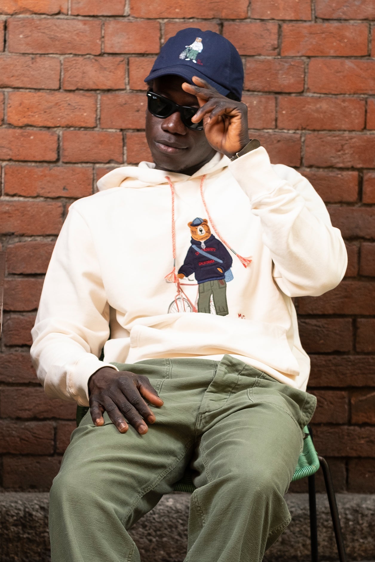 FELPA CAPPUCCIO CHIUSA BIKE MR. BOX BEIGE