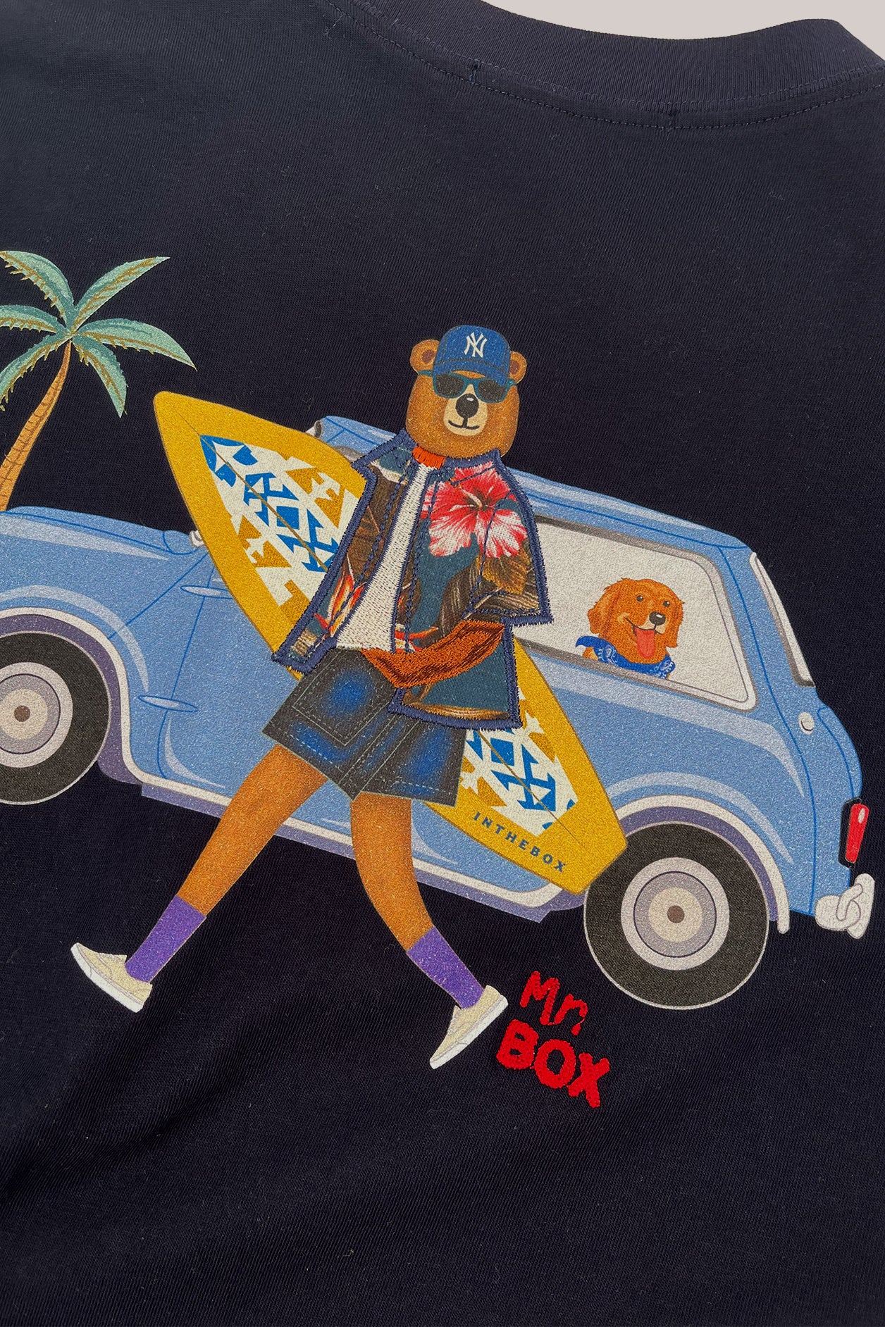 T. SHIRT POCKET SURF MR. BOX BLU