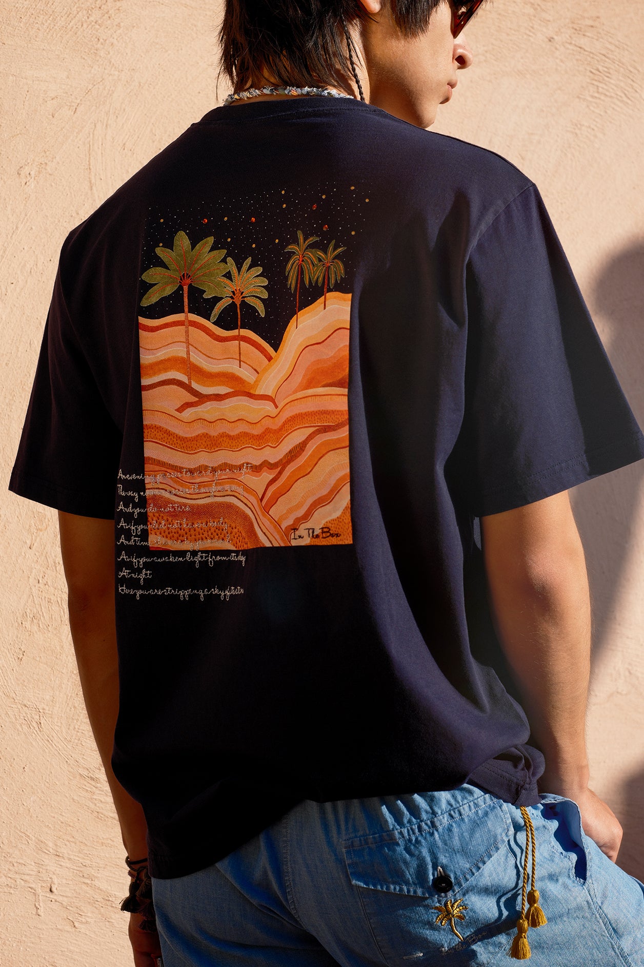 T. SHIRT MR. BOX DESERT PALMS BLU